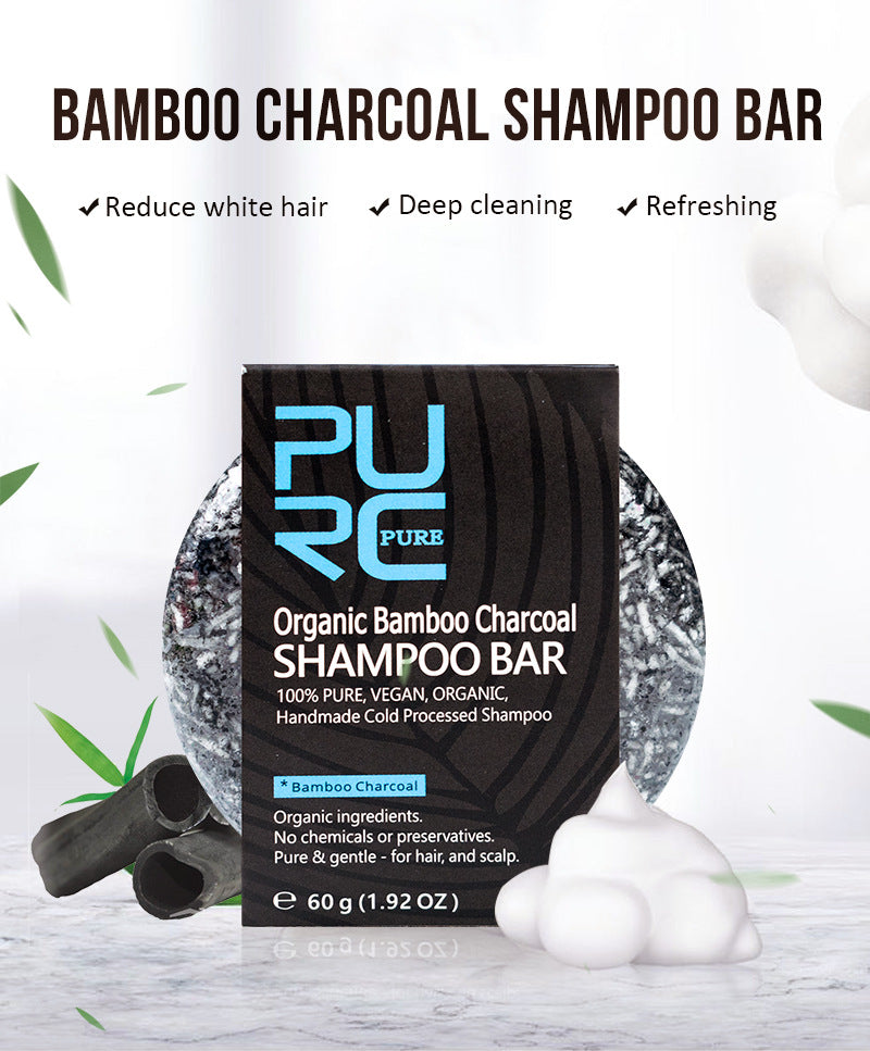 Nexora Bamboo Charcoal Cleansing Shampoo Bar