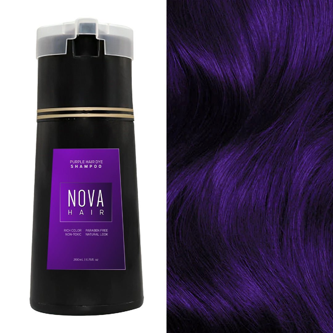 Nexora Natural Hair Color Shampoo — 3-in-1 Black