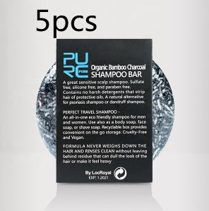 Nexora Bamboo Charcoal Cleansing Shampoo Bar