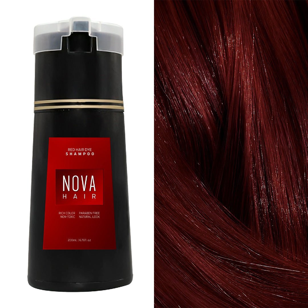 Nexora Natural Hair Color Shampoo — 3-in-1 Black